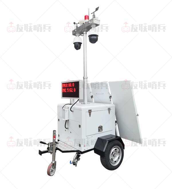 工地揚塵氣象監測太陽能移動監控車